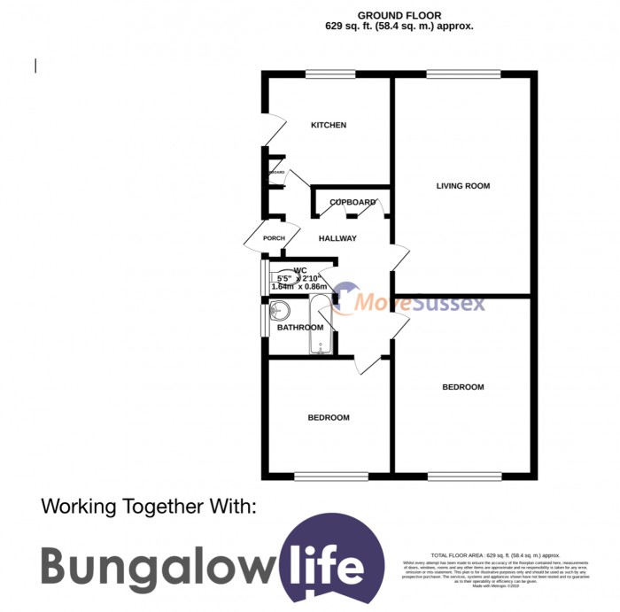 Floorplan for Tolkien Road, Eastbourne