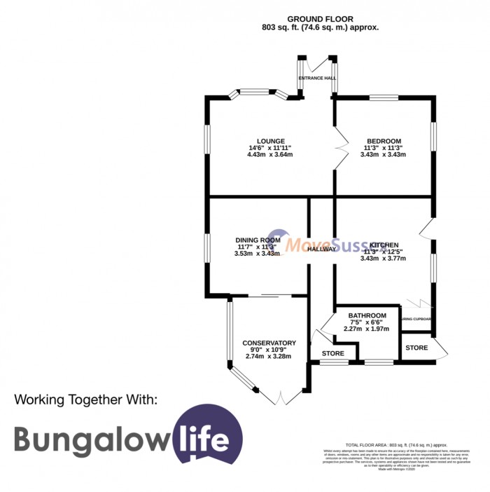 Floorplan for Eastbourne Road, Polegate