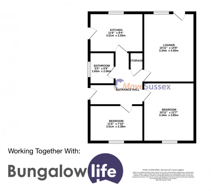 Floorplan for Percival Crescent, Eastbourne